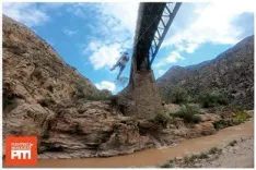 Salto Puenting en Cacheuta en Mendoza 