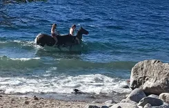 Cabalgata Vamos a la Playa en Villa Traful